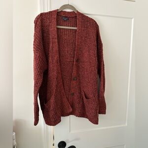 NWOT American Eagle Outfitters Maroon Cardigan Sweater